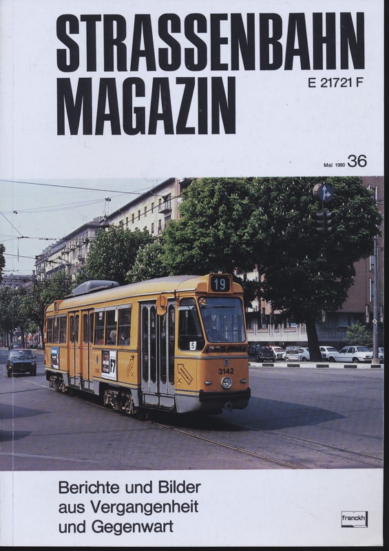 PABST, Klaus (Hrg.)  Strassenbahn Magazin Heft Nr. 36 / Mai 1980. 