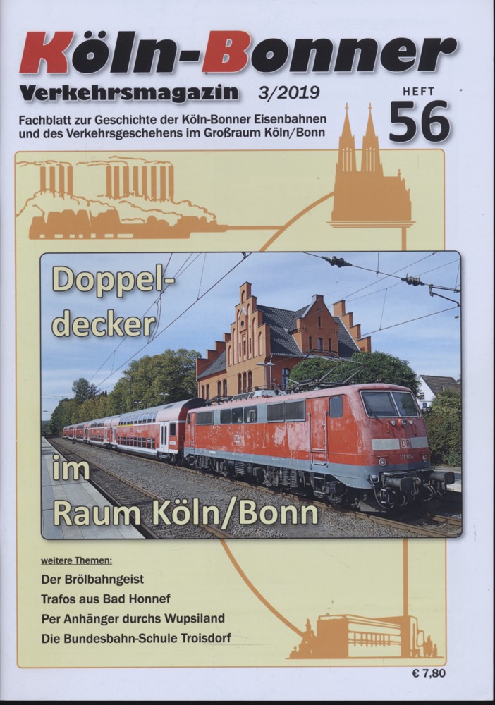   Köln-Bonner Verkehrsmagazin Heft 56 (3/2019): Doppeldecker im Raum Köln/Bonn. 