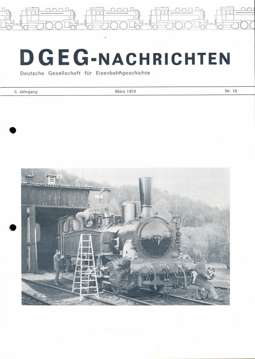 HÖLTGE, Dieter (Hrg.)  DGEG-Nachrichten Heft Nr. 16/1974 (März 1974). 