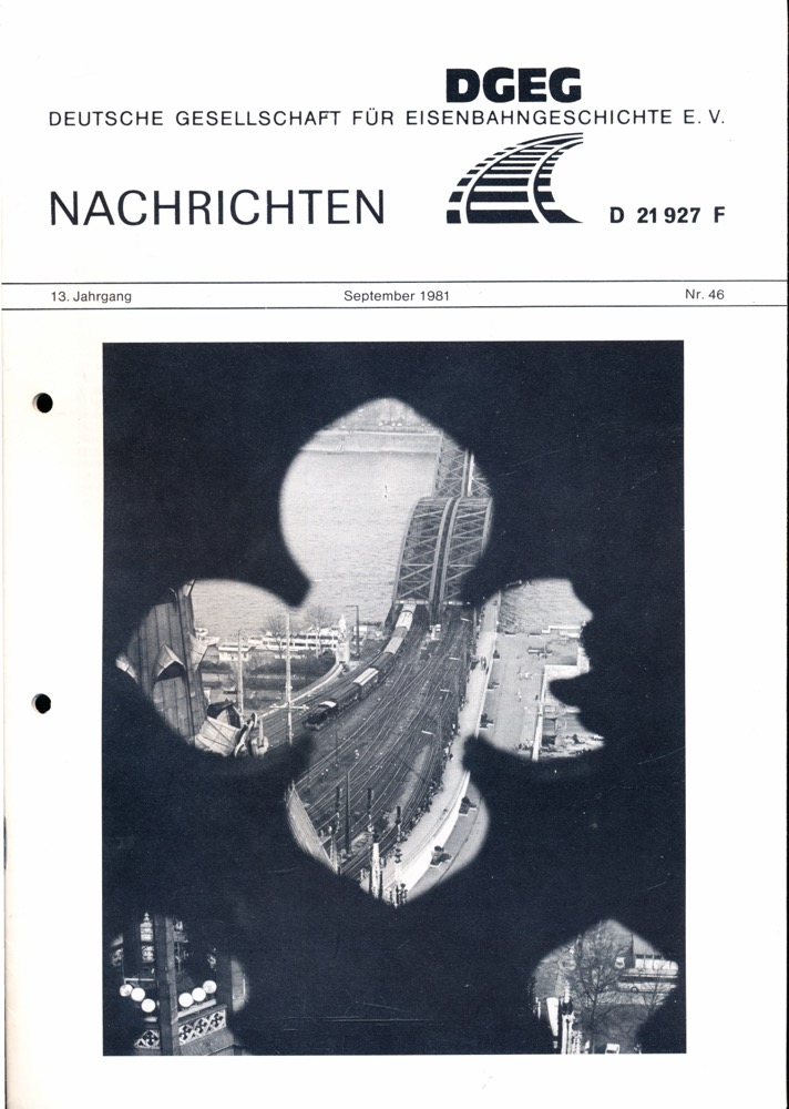 Nowakowsky, Harald (Hrg.)  DGEG-Nachrichten Heft Nr. 46/1981 (September 1981). 