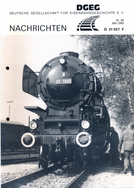 Nowakowsky, Harald (Hrg.)  DGEG-Nachrichten Heft Nr. 66/1985 (Mai 1985). 