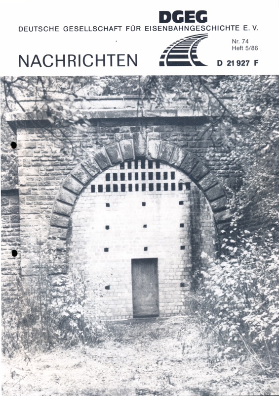 Nowakowsky, Harald (Hrg.)  DGEG-Nachrichten Heft Nr. 74/1986 (Heft 5/1986). 