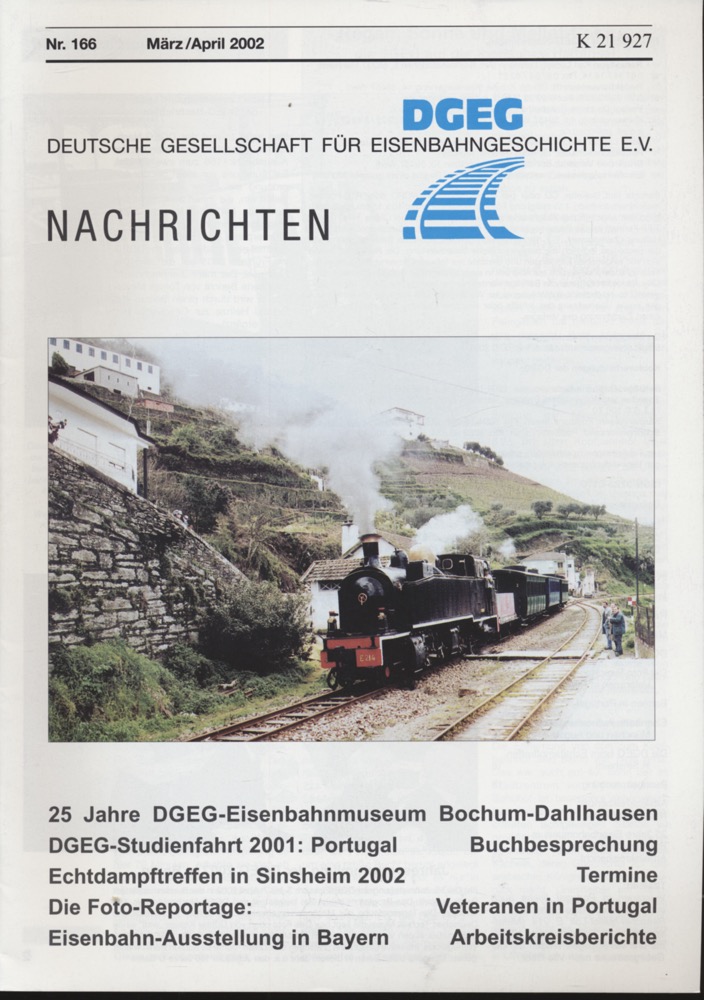 Krause, Günter (Hrg.)  DGEG-Nachrichten Heft Nr. 166/2002 (März/April 2002). 