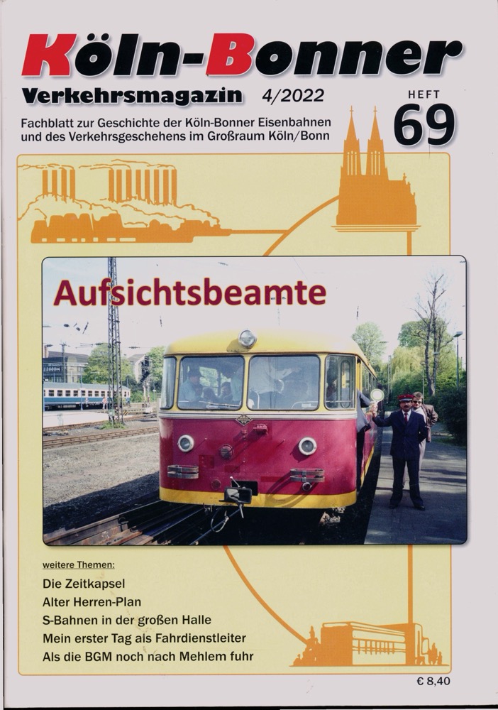   Köln-Bonner Verkehrsmagazin Heft 69 (4/2022): Aufsichtsbeamte. 