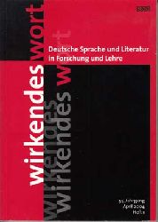 Bluhm, Lothar und Heinz Rlleke:  Wirkendes Wort. Deutsche Sprache und Literatur in Forschung und Lehre: 54. Jahrgang, Heft 1. 