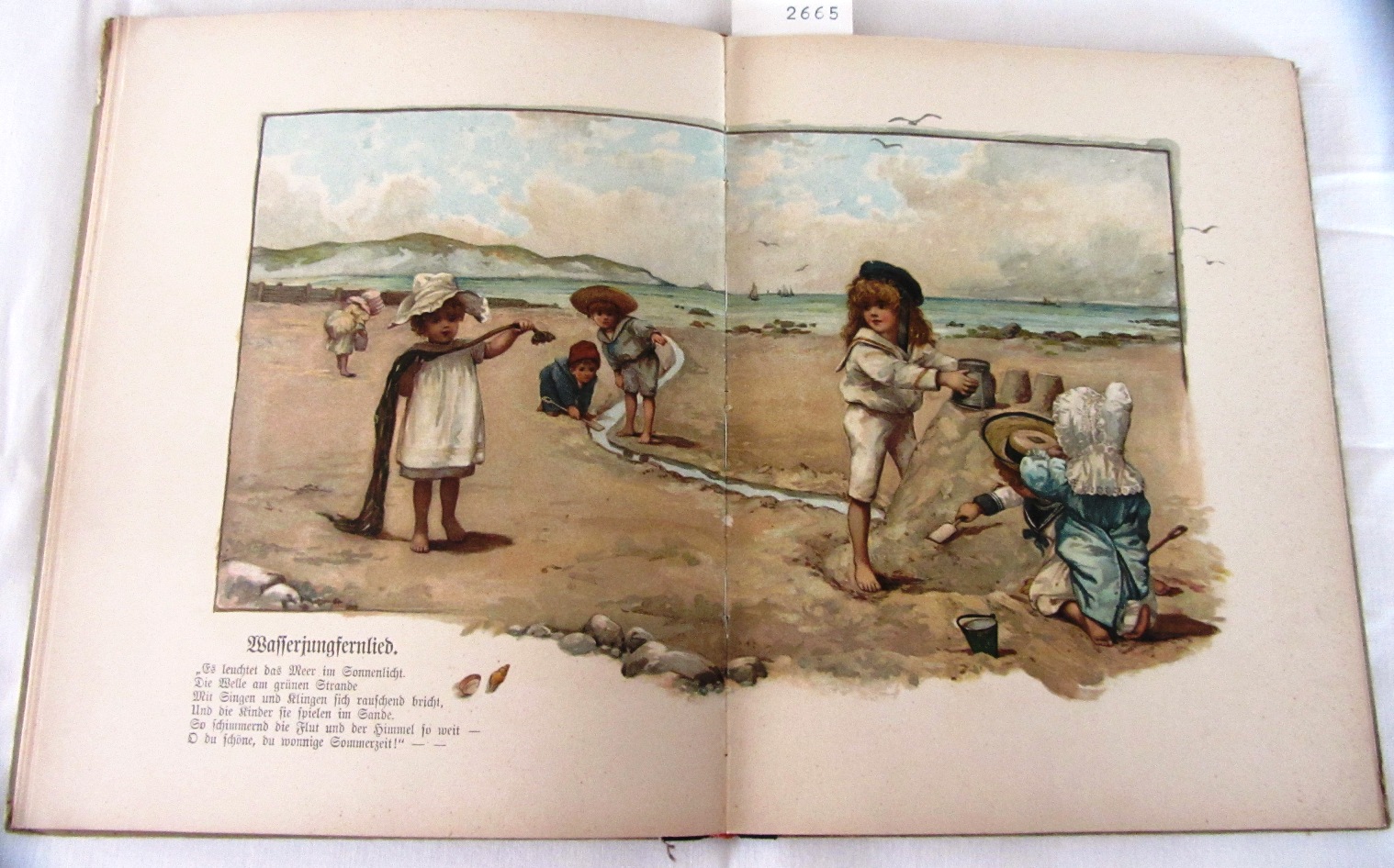 Lechler, Cornelie:  Was man im Walde hört. Mit 15 (davon 1 doppelblattgroß)  chromolithographierten Tafeln und Textillustrationen von H.M. Bennett. 