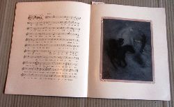 Anonym:  Schubert-Kalender fr 1909. 12 Lieder von Franz Schubert. Mit 12 tls. farb. ganzs. Illustrationen von Hans Printz. Mit Noten und floralem Buchschmuck. 