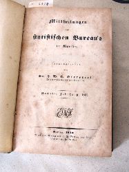 Dieterici, F.W.C.:  Mittheilungen des statistischen Bureau`s in Berlin. 6. Jahrgang 1854. 