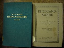 Dr. R.A.Keller Hg. Unter Mitarbeit Zahlreicher Rheinischer Forscher. Rheinlandkunde. Ein Heimatkundlicher Ratgeber Fr Die Deutschen Lnder am Rhein . 2 Bnde ( 4 Teile ) .