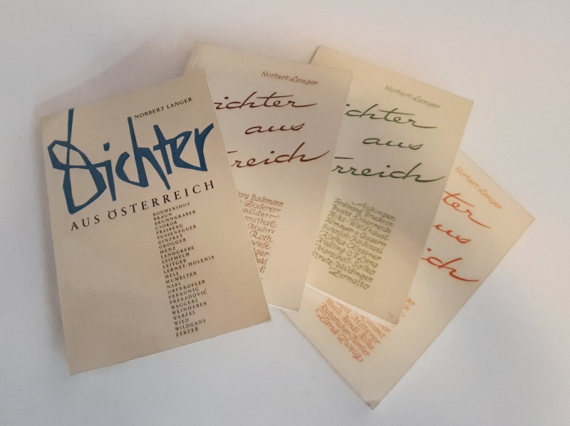 Langer, Norbert  Dichter aus Österreich. Band 1- 4. 