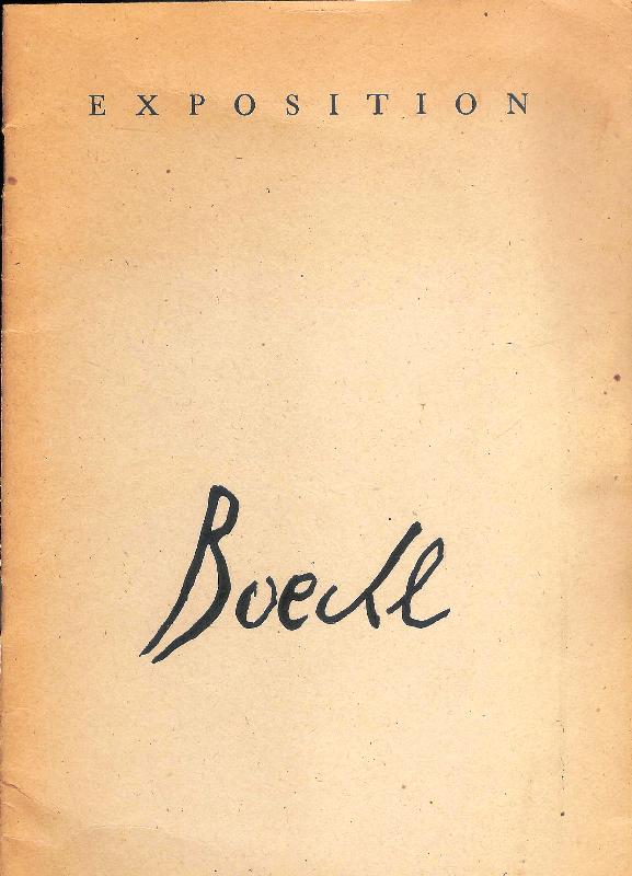 Boeckl, Herbert -  Ausstellungskatalog zu Herbert Boeckl. Gemälde / Zeichnungen / Aquarelle. 7. April - 19. Mai 1946. Akademie der Bildenden Künste, Wien I, Schillerplatz 3. 