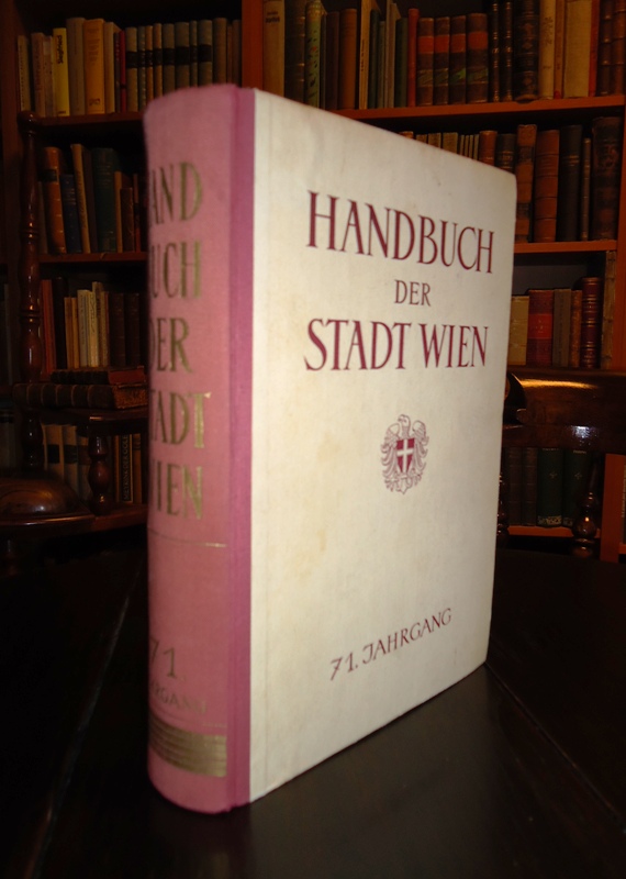 Wien -  Handbuch der Stadt Wien. 71. amtlich redigierter Jahrgang 1956. 