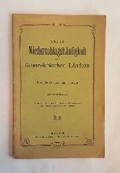 Lschner, H.  ber die Niederschlagshufigkeit in den sterreichischen Lndern. 