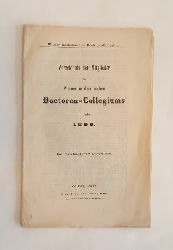 Wiener medicinisches Doctoren-Collegium (Hrsg.)  Verzeichnis der Mitglieder des Wiener medicinischen Doctoren-Collegiums im Jahre 1899. Nach dem Stande vom 10. April 1899. 