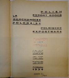 Polen -  4 Bcher in 1 - 1: Polish export goods 1934. - 2: Polish export goods 1936. - 3: Poland
