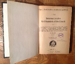 Kintzel, Kurt Rudolf  Internationales Welthandels-Adrebuch. (= Export-Hand-Adrebuch von Deutschland 1911/12, 1. Teil). 14. Ausgabe. 
