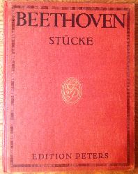 Beethoven, Ludwig van  Klavierstcke. Herausgegeben und mit Fingersatz versehen von Louis Khler und Adolf Ruthardt. Neu revidierte Ausgabe. Nr. 9682. 
