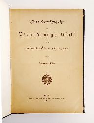 Landesgesetzblatt fr Niedersterreich -  Landes-Gesetz- und Verordnungs-Blatt fr das Erzherzogtum sterreich unter der Enns. Jahrgang 1904. 