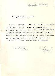 Seipel, Ignaz / Buresch, Irma  Maschinengeschriebener und eigenhndig unterschriebener Brief von Ignaz Seipel und irma Buresch vom 12. XI. 1931. 