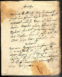 Pferdeheilkunde -  3 handgeschriebene Rezepte zur Pferdemedizin auf 1 Doppelblatt. 18. Jahrhundert. 