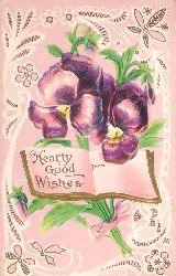 Greeting Card / Glckwunschkarte  Hearty Good Wishes from... 
