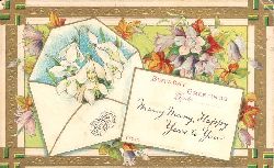 Greeting Card / Glckwunschkarte  Birthday Greetings 1911. 