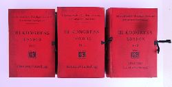 Internationaler Stndiger Verband der Strassen-Kongresse  123 Berichte (in Einzelheften) + 9 Generalberichte (in 1 Band) zum III. Kongress in London 1913. 