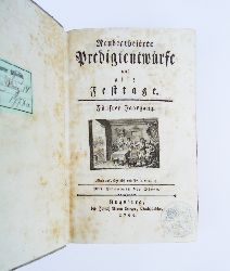 Predigten 1799 -  Neubearbeitete Predigtentwrfe auf alle Festtage. Fnfter Jahrgang. 