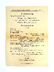 KP Wien, Innere Stadt  Einladung zur groen Maifeier der Wiener und Wienerinnen am 1. Mai 1945 um 11 Uhr vormittags im Groen Konzerthaussaal. 