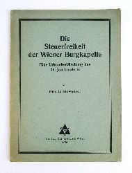 Stowasser, Otto H.  Die Steuerfreiheit der Wiener Burgkapelle. Eine Urkundenflschung des 14. Jahrhunderts. 