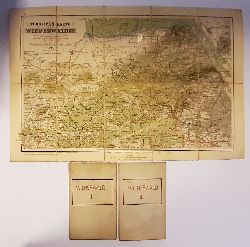3 Wienerwaldkarten 1901 - A. Silberhuber  Touristen-Karte des Wienerwaldes. Blatt I -III. Mastab 1:80.000. 3. Ausgabe, 6. Auflage. 