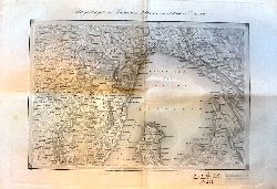 Kroatien Karte -  Gestochene Karte von Fianona in Illyrien und Fiume in Ungarn. 1: 144 000. 