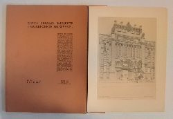 Wagner, Otto  Einige Skizzen, Projekte u. ausgefhrte Bauwerke. IV. Band, I., II. und III. Heft. Mit zusammen 17 Tafeln (von 21). 