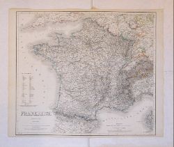 Frankreich - Landkarte  Frankreich. 