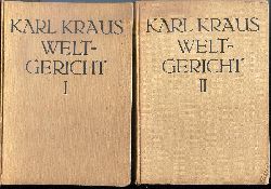Kraus, Karl  Weltgericht. 2 Bnde. Komplett. 