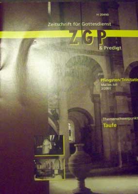 Autorenkollektiv: ZGP - Zeitschrift für Gottesdienst & Predigt, Trinitatis / Erntedank - August bis Oktober 3/2000, SELTEN!, Adress-Aufkleber auf dem hinteren Heftdeckel oben, ansonsten gutes Exemplar,