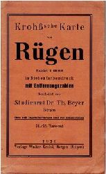 Studienrat Dr. Th. Beyer (bearb.)  Heimatkarte der Insel Rgen 