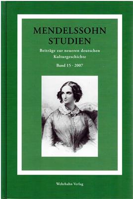 Klein, Hans G. / Schulte, Christoph  Mendelssohn-Studien - Beiträge zur neueren deutschen Kulturgeschichte - Band 15 