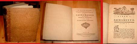 Bertieri, Joseph:  De sacramentis in genere baptismo et confirmatione libri tres. In usum suorum auditorum. 