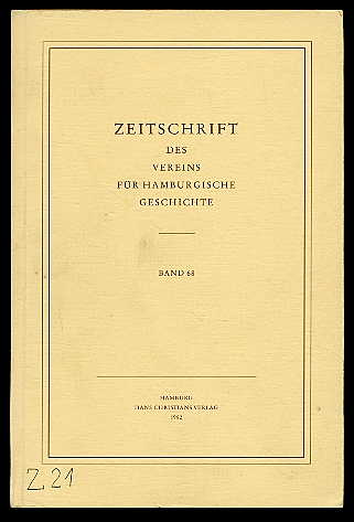   Zeitschrift des Vereins für Hamburgische Geschichte Bd. 68. 