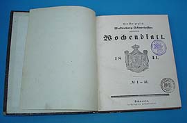   Großherzoglich Mecklenburg-Schwerinsches officelles Wochenblatt 1841. 1. bis 31. Stück. 