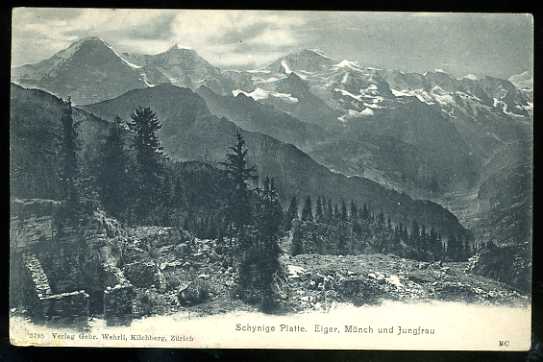   Schynige Platte. Eiger, Mönch und Jungfrau. 