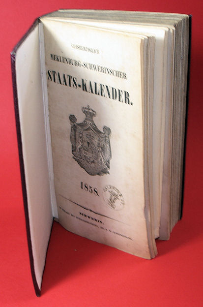   Großherzoglich Mecklenburg-Schwerinscher Staats-Kalender. 1858. 