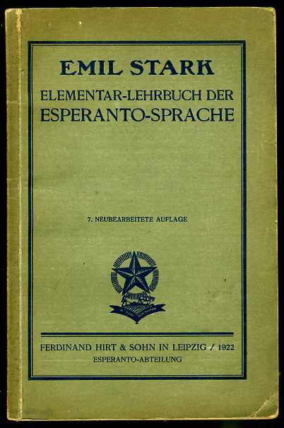 Stark, Emil (Hrsg.):  Elementar-Lehrbuch der Esperanto-Sprache. 