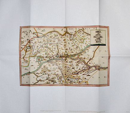  Karte. Amt Bützow und Kloster Rühn. Aus dem Mecklenburg-Atlas des Bertram Christian von Hoinckhusen (um 1700) 