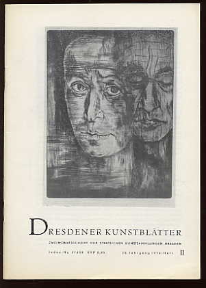 Verschiedene:  Dresdener Kunstblätter, 20. Jg. 1976, H. 2. 