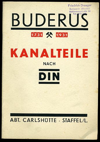   Buderus. Kanalteile nach DIN. 