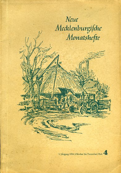   Neue Mecklenburgische Monatshefte. 1. Jahrgang, Hefte 1-4. 