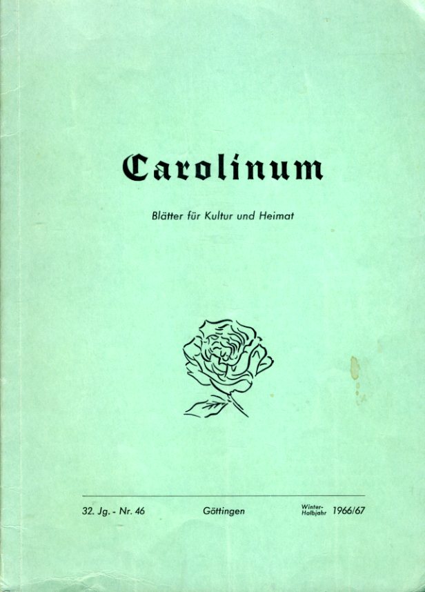 Fischer, Ulrich:  Über den Ursprung und die Geschichte Malchins (V). Sonderdruck aus Carolinum. Blätter für Kultur und Heimat Nr. 46. 1966. 