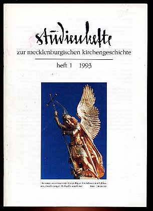   Studienhefte zur mecklenburgischen Kirchengeschichte Jg. 6 (nur) H. 1. 